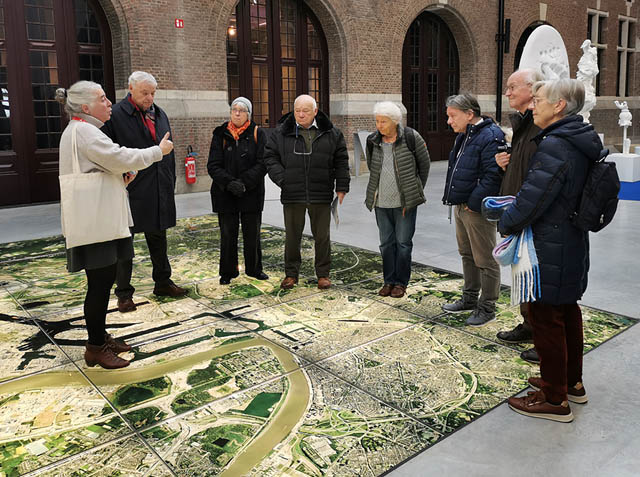 Antwerpen, Hafenhaus, Führung im Innenhof