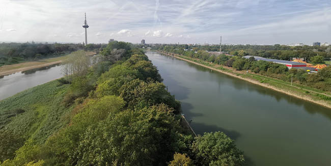 BUGA, Seilbahn über Neckar und Neckarkanal