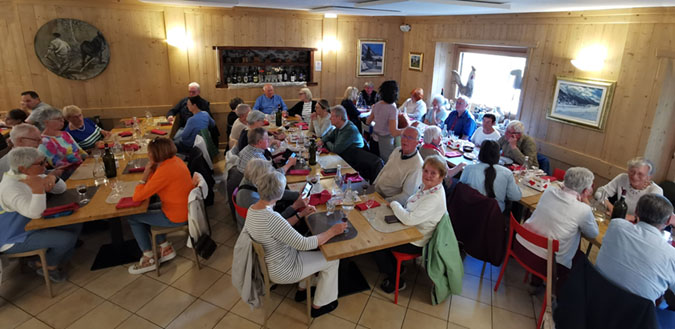 Cogne, Im Restaurant La Barme