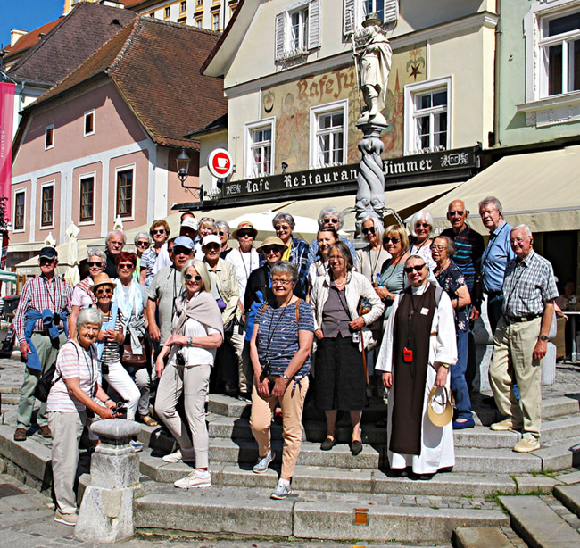 Reisegruppe in Melk