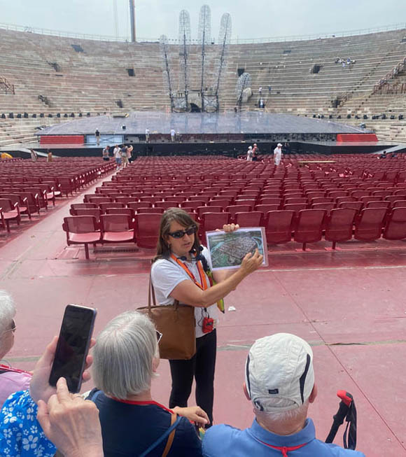 Verona, In der Arena mit Luisa Botticcini