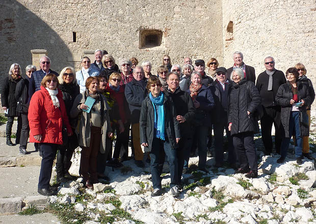 Marseille, Gruppenfoto am Château d'If