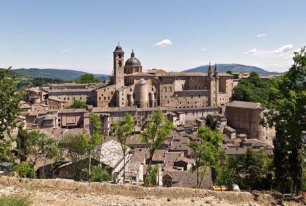 Urbino, Panorama der Stadt