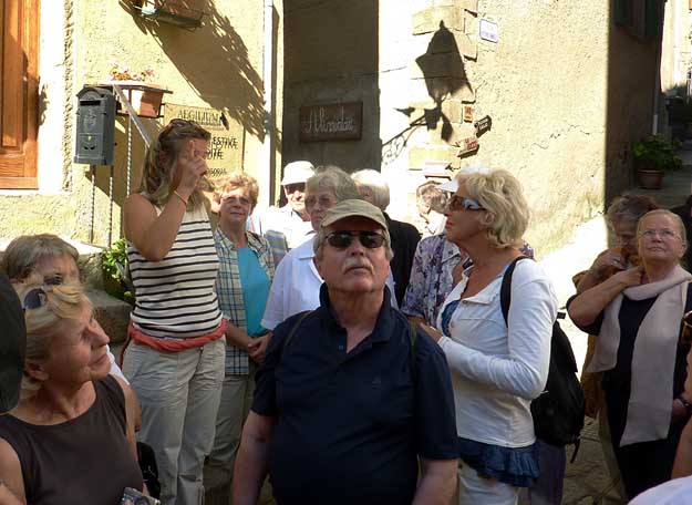 Giglio Castello: Gruppe mit Paola