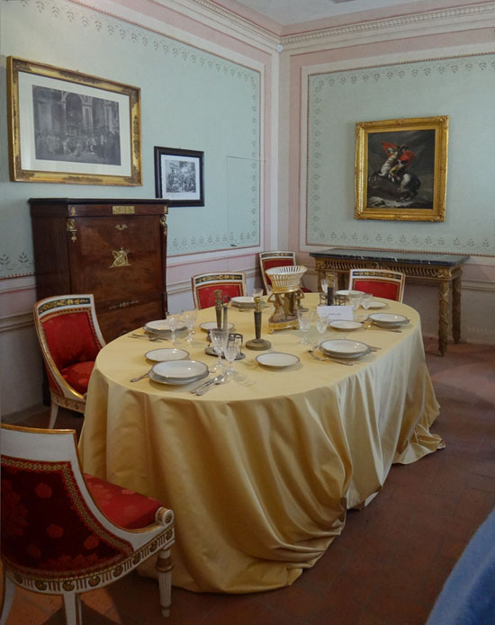 Portoferraio, Stadtresidenz von Napoleon, Speisezimmer