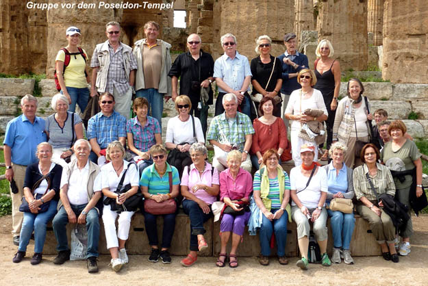 Paestum, Reisegruppe