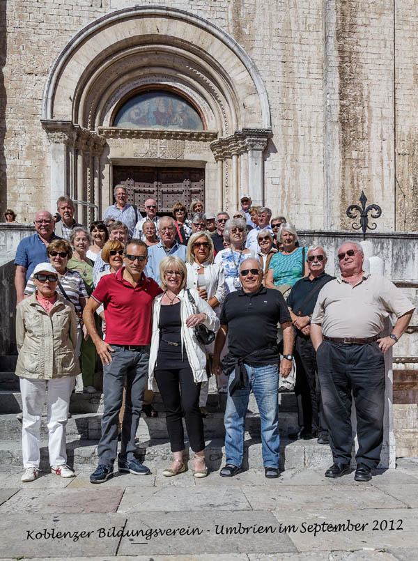 Reisegruppe in Gubbio