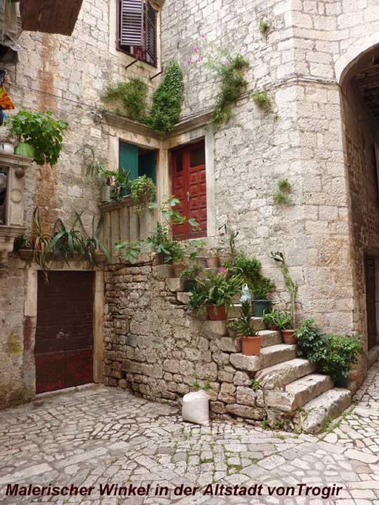 Trogir: Stiller Winkel in der Altstadt