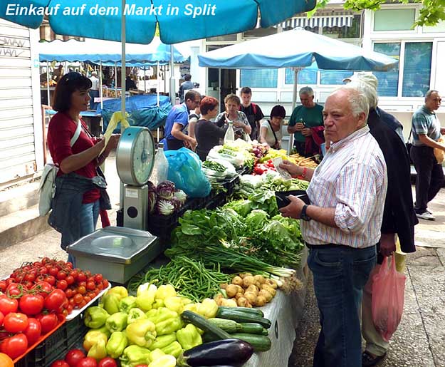 Split: Einkauf auf dem Markt