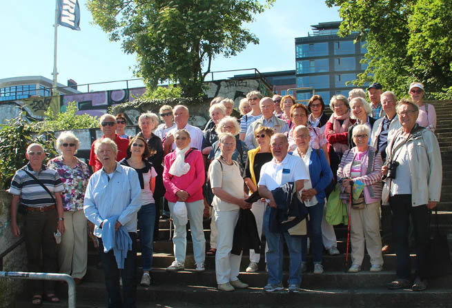 Reisegruppe in Stralsund