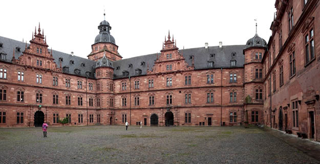 Aschaffenburg, Innenhof von Schloss Johannisburg