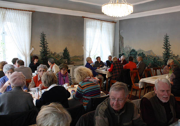 Auerbach, Kaffeepause im Herrenhaus