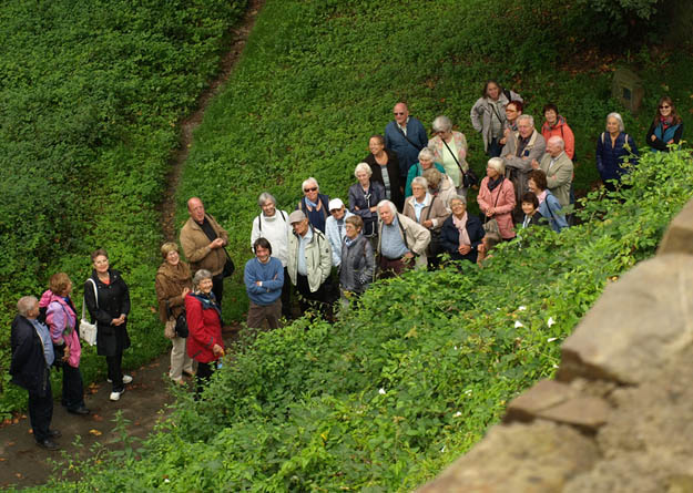 Blankenberg, Gruppenaufnahme von der Stadtmauer aus