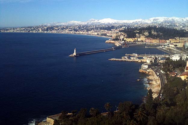 Blick über Nizza und die Küste Blick über Nizza und die Küste