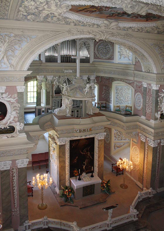 Eisenberg, Schlosskirche mit Trost-Orgel