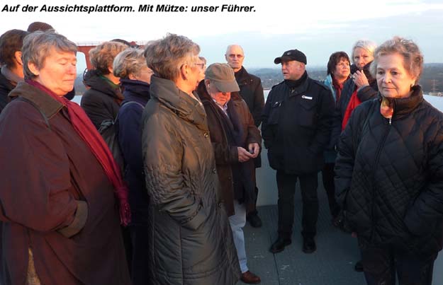 Zeche Zollverein: Grp auf dem Förderturm