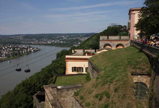 Buga-Seilbahn und Festung