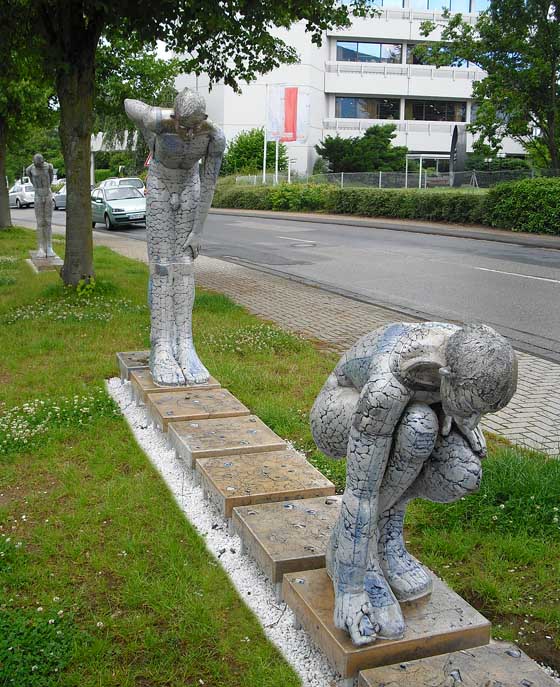 Skulptur Scherbensammler