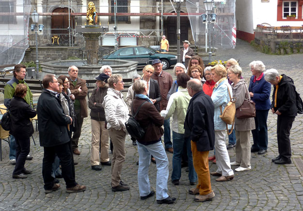 Hachenburg, Grp auf dem Markt