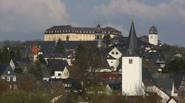 Hachenburg, Blick auf die Stadt