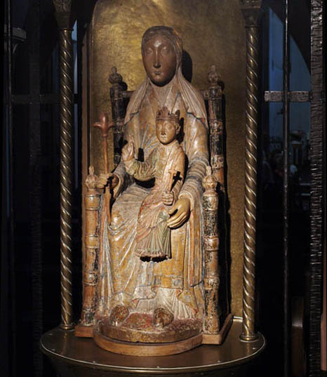 Hovener Madonna in der Kirche von Kloster Marienborn