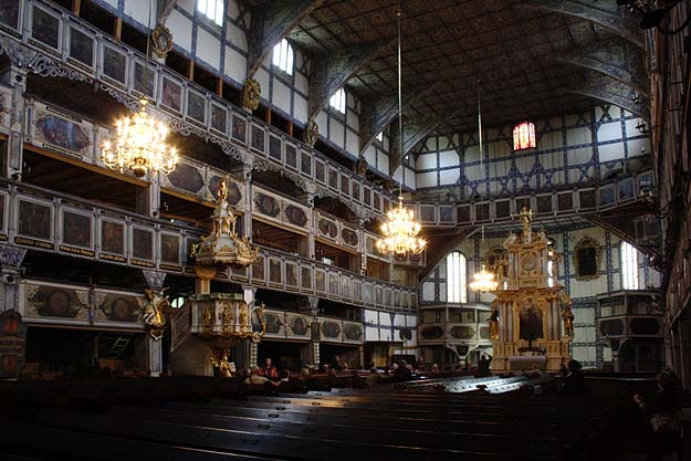 Das Innere der Friedenskirche von Jauer