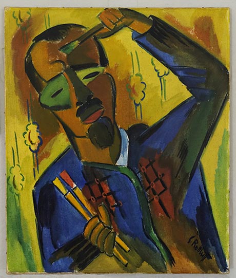 Karl Schmidt-Rottluff, Selbstbildnis (1920); Museum Wiesbaden