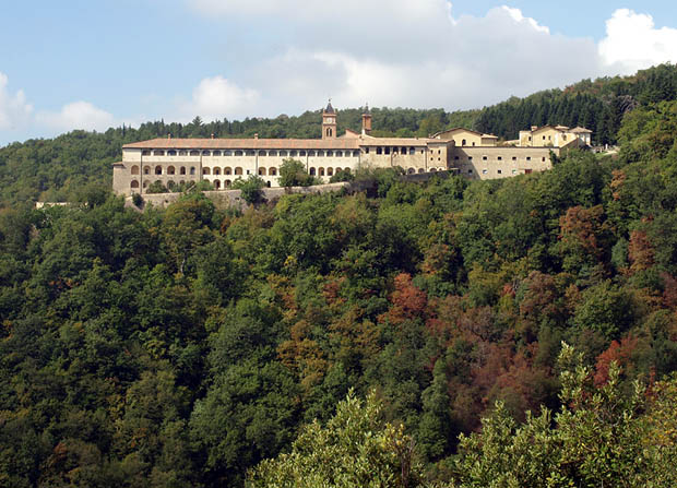 Kartause Trisulti: Blick auf den Klosterkomplex