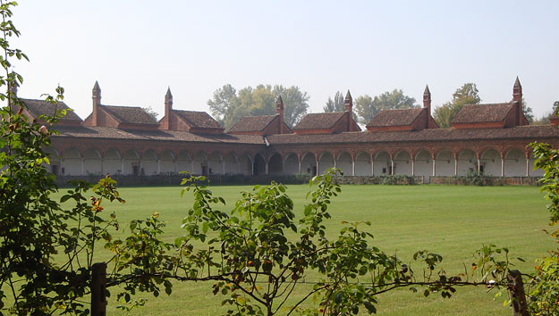 Kartause von Pavia, gr. Kreuzgang; Foto: Arenz