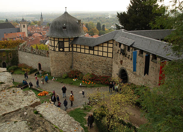 Kronberg, Blick von der Burg über die Stadt