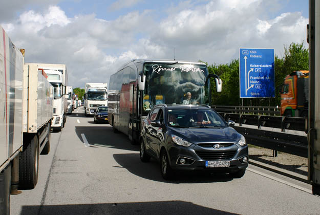 Stau auf der A 61