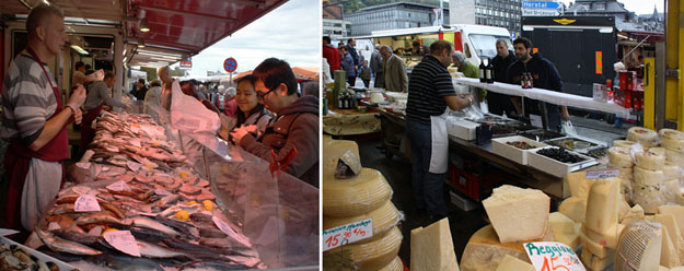 Liège, La Batte - Fisch oder Käse?