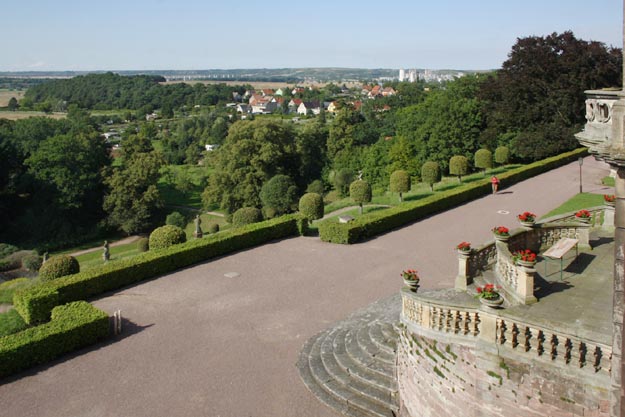 Hoch über dem Unstruttal: Blick aus dem Schloss