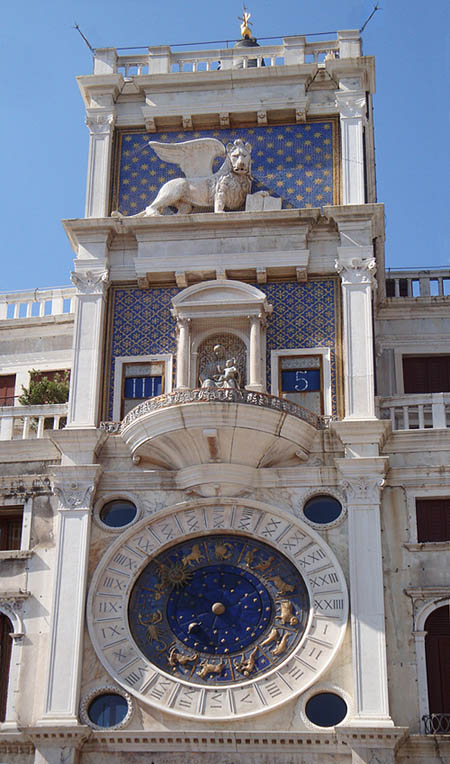 Venedig, Uhrenturm am Markusplatz