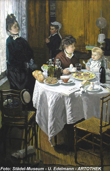 C. Monet, Das Mittagessen; © Städel, U. Edelmann, Artothek