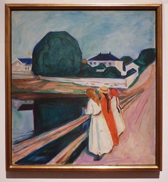 E. Munch: Mädchen auf der Brücke