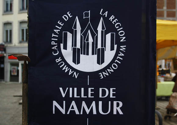 Namur wirbt mit diesem Wappen
