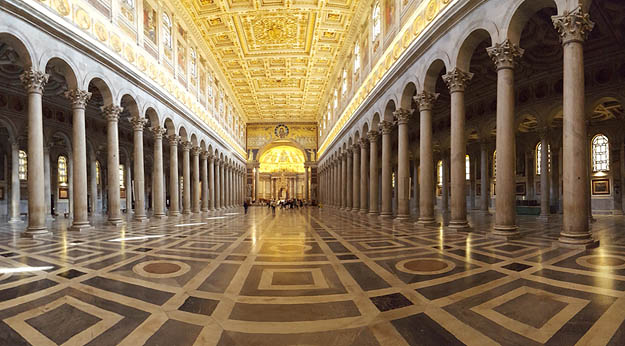 Rom: Panoramafoto aus St. Paul vor den Mauern