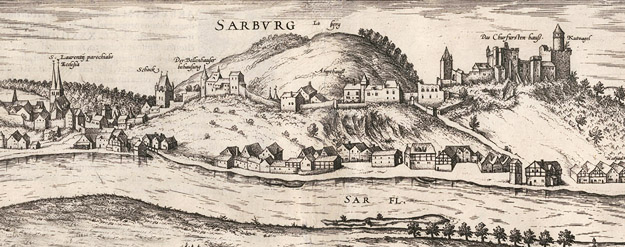 Saarburg um 1580 (Ausschnitt)
