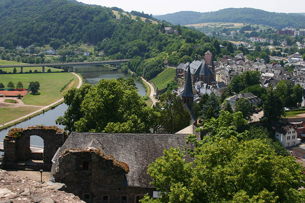 Saarburg, Blick von der Burg