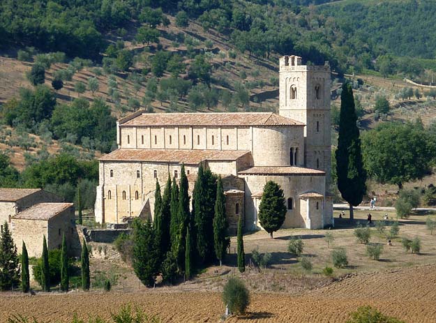 Toskana: Abtei Sant' Antimo