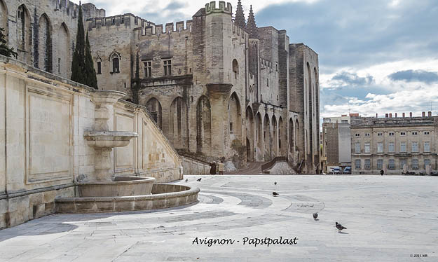 Avignon, Papstpalast (Aufn. v. 2013)