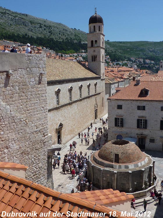 Dubrovnik, Blick von der Stadtmauer