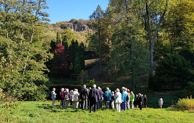 Arboretum, Gruppe mit See und Rabenley