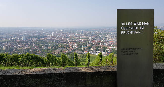 Blick vom Wartberg auf Heilbronn