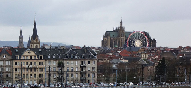 Metz, Blick über die Stadt, Foto: F. Schliephake