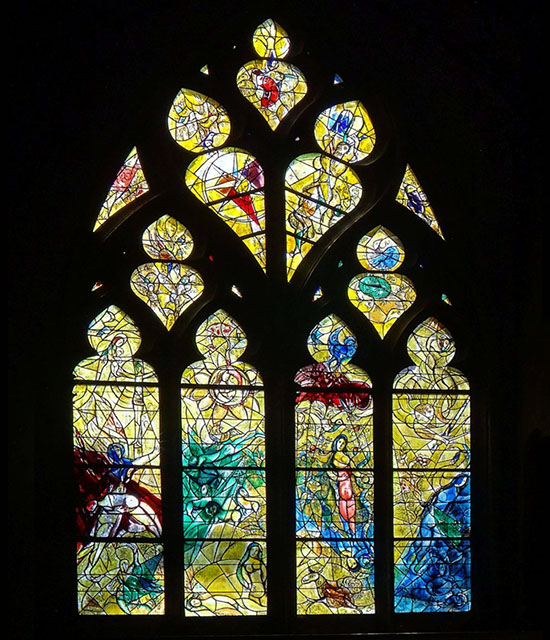 Metz, St. Étienne, Chagall-Fenster, Foto: F. Schliephake