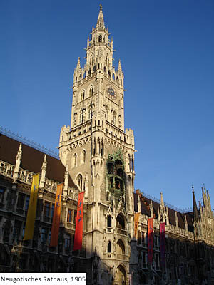 München, Turm des Neuen Rathauses von 1905