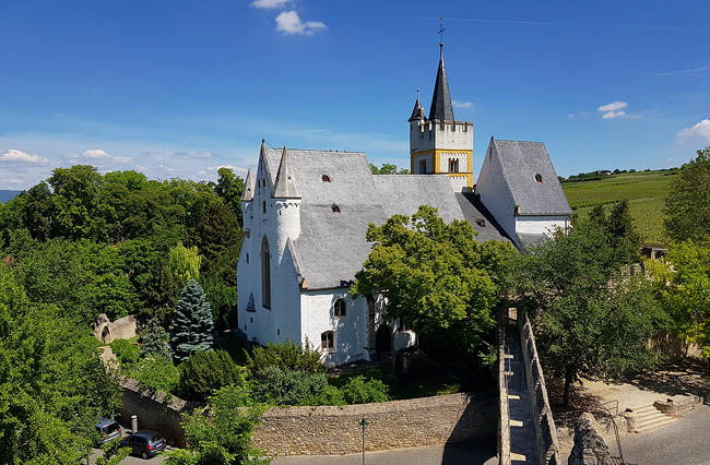 Ober-Ingelheim, Burgkirche vom Malakoffturm