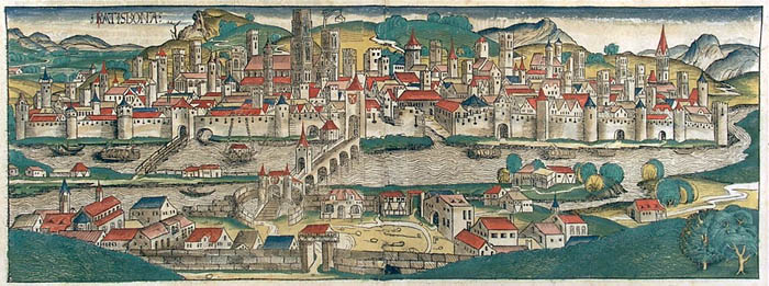 Regensburg, Schedelsche Weltchronik 1493